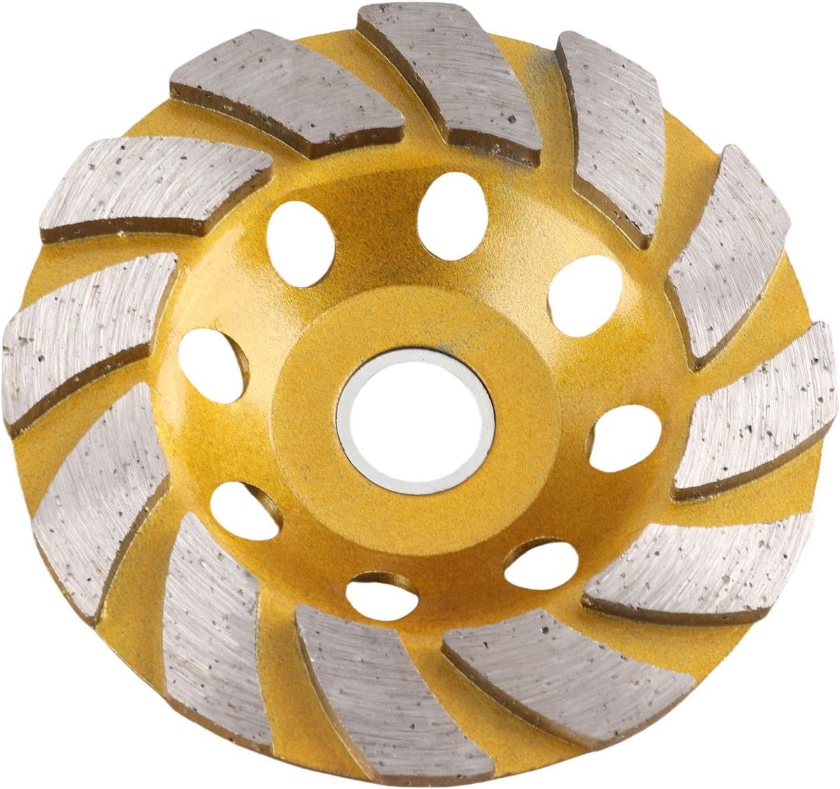 Diamant Slijpschijf - Betonmolen Cup - Beton Zagen - Gesegmenteerd Ontwerp - 4 inch - Goud