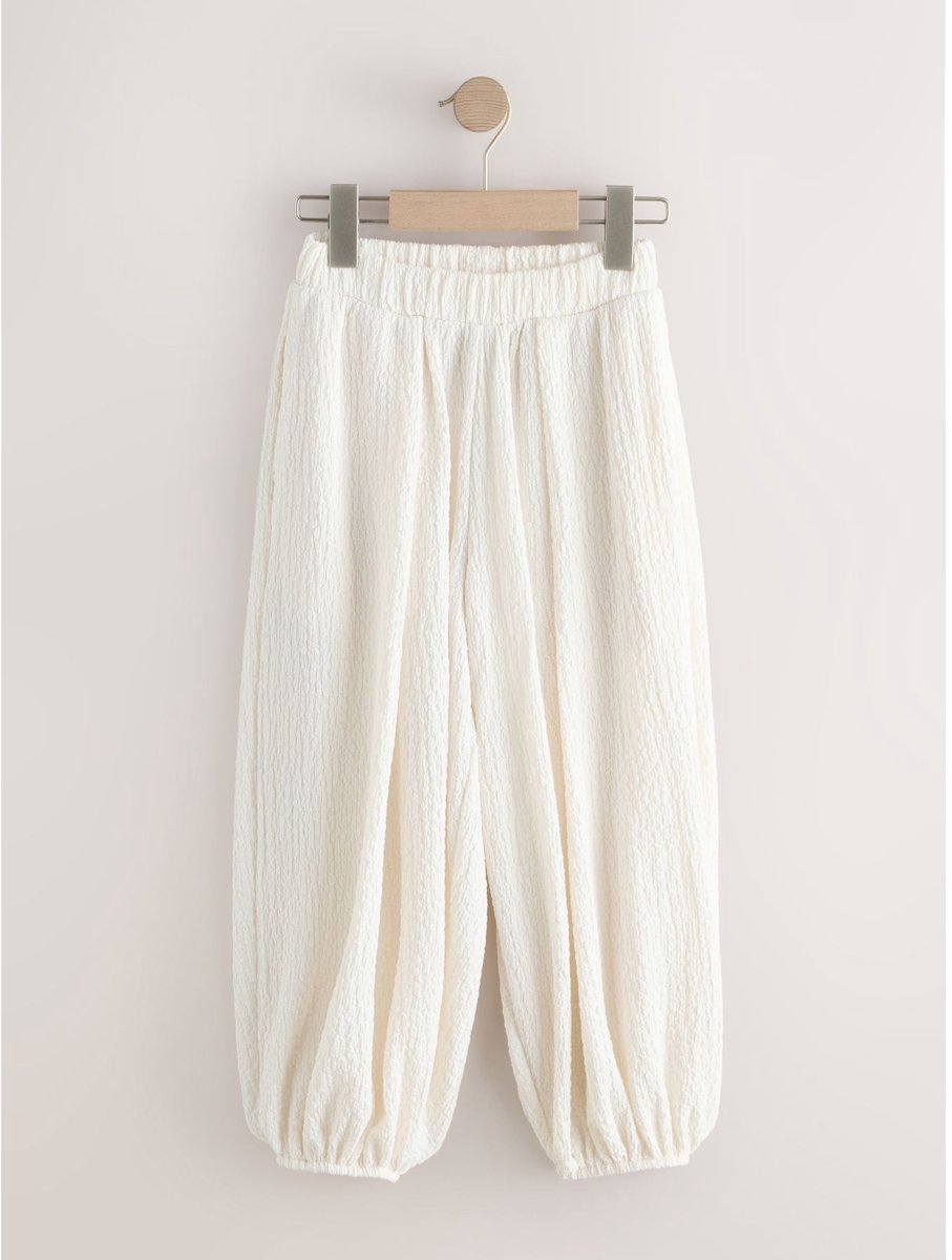 Next - Meisjes - Ballonbroek met structuur - Wit