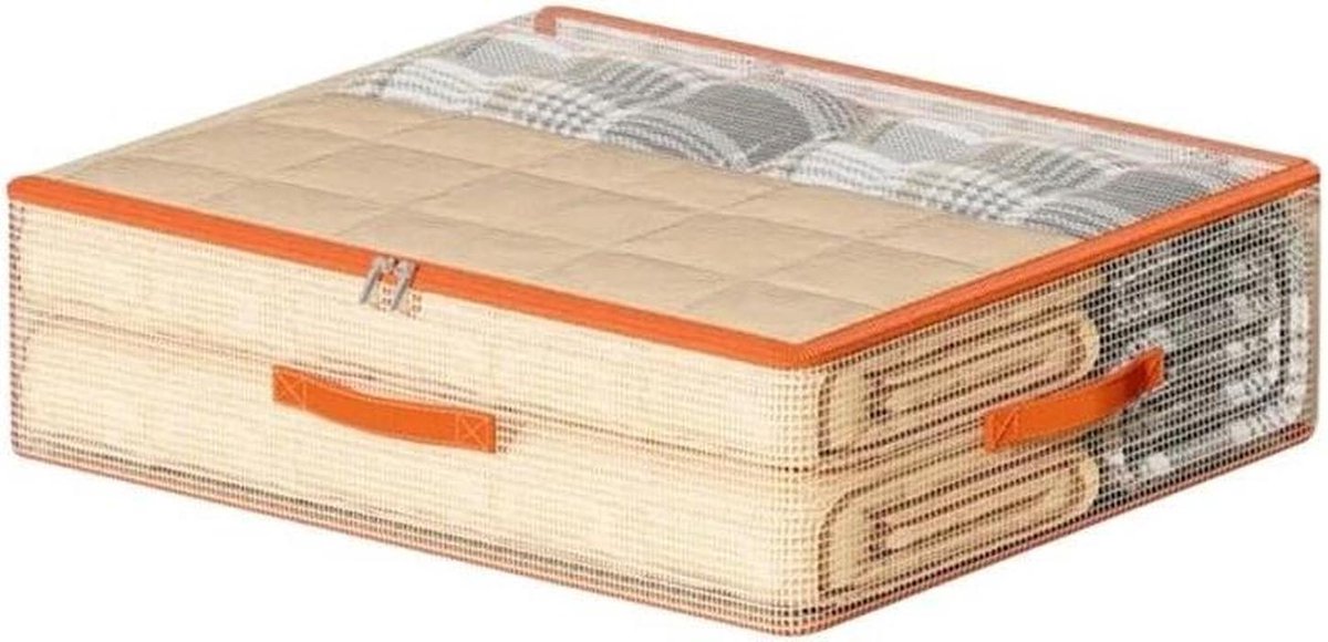 Opbergtas onder bed - Organizer box - Spullen opbergen - Ruimtebesparend ontwerp - XL - Grijs
