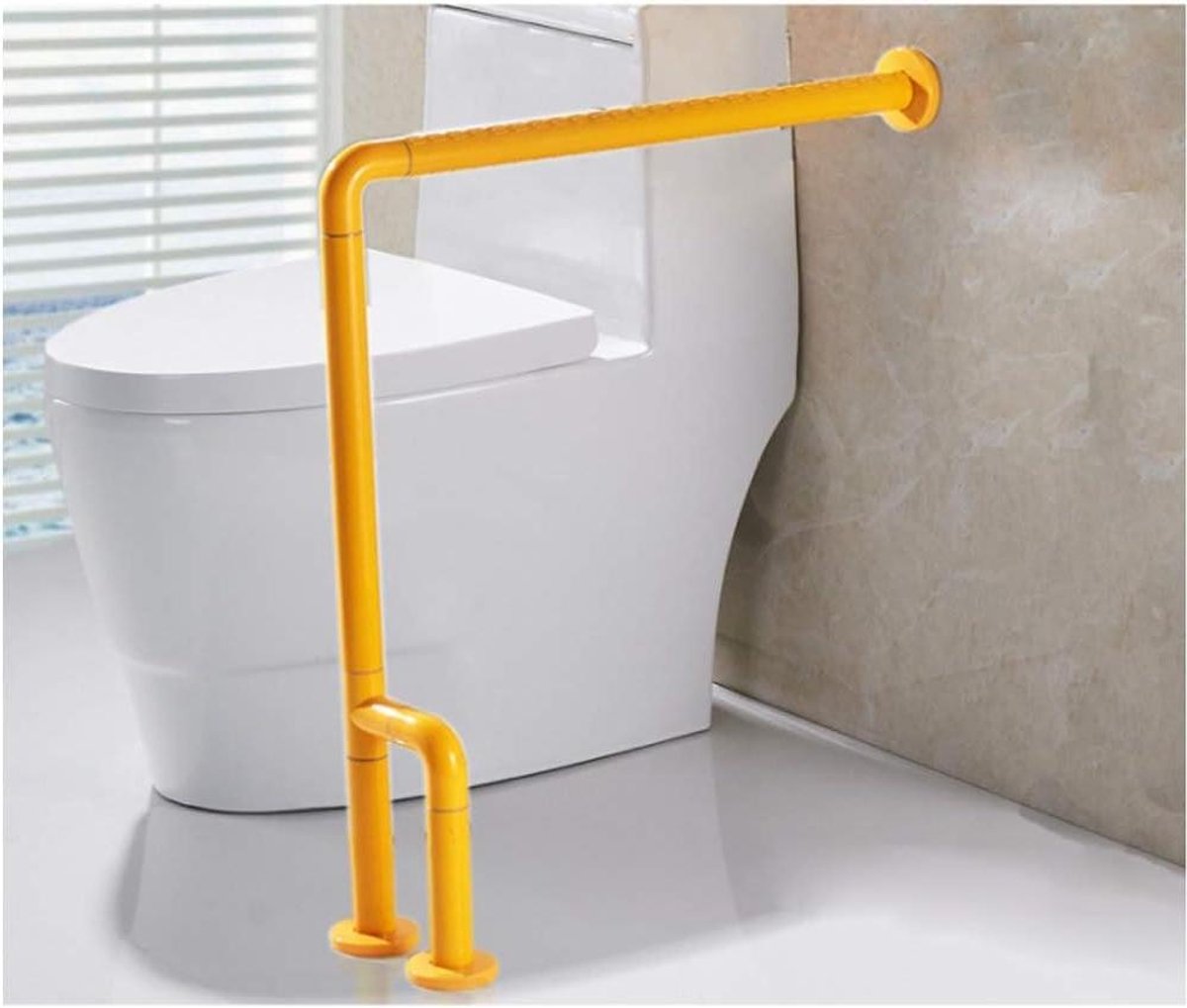 Veiligheidshandgreep - Steunbeugel toilet - Veilig douchen - Ruimtebesparend ontwerp - N.v.t. - Geel