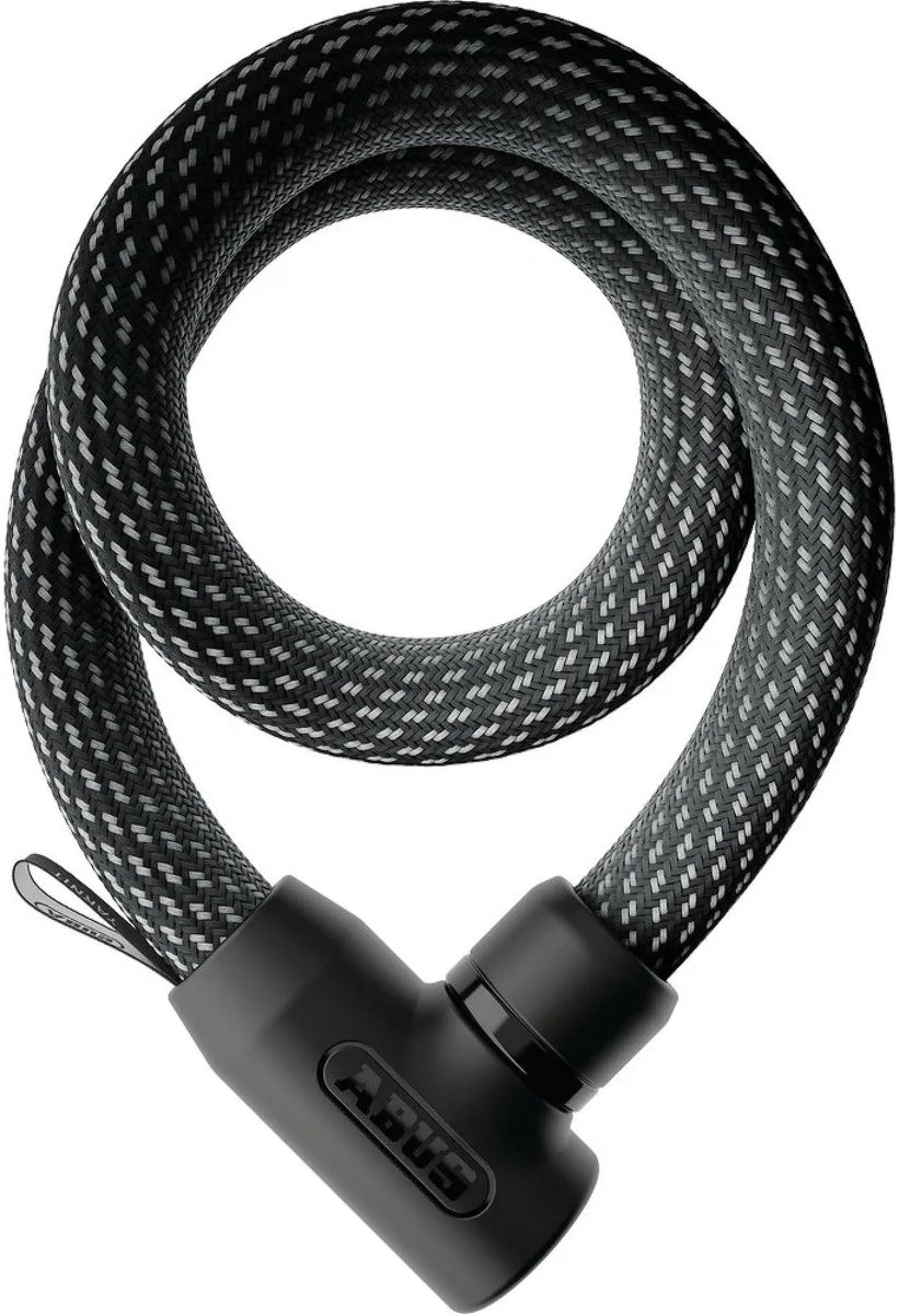 Fietsslot ABUS Textiel-kettingslot - YARNIT™ 4004K - Security level 7 - zwart - 85 cm - Geschikt voor elektrische fietsen en stadsfietsen - lichtgewicht - slechts 0,7 kg