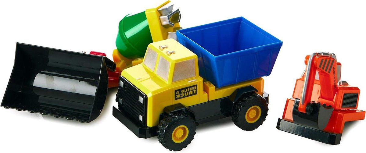 Magnetische Bouw Truck - Constructie Speelgoed - Kinderen Spelen - Grote Onderdelen - 37 cm - Multicolor