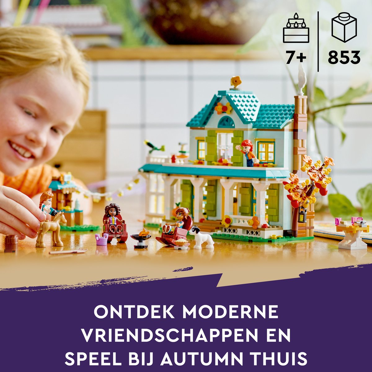 LEGO Friends Autumns huis, Poppenhuis Speelset met Minipoppetjes en Accessoires - 41730 — afbeelding 2