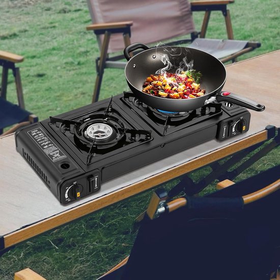 Crestone 2 pits Kooktoestel op Gas - Gas Stove - Camping Kooktoestel - Gaspit - Gasfornuis - Noodpakket - Gasstel - Cooker van CRESTONE — afbeelding 4
