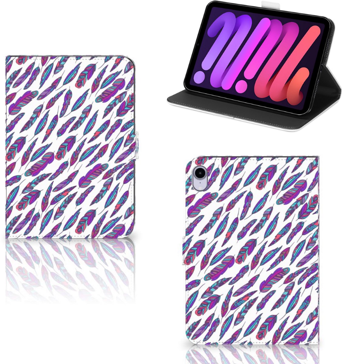 iPad Mini 6 (2021) Tablet Hoes Feathers Color