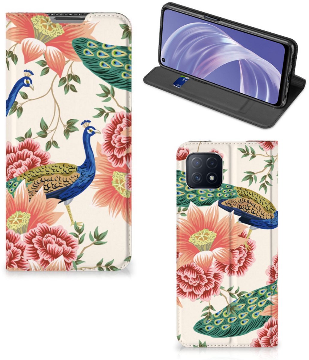 Hoesje maken voor OPPO A73 5G Pink Peacock