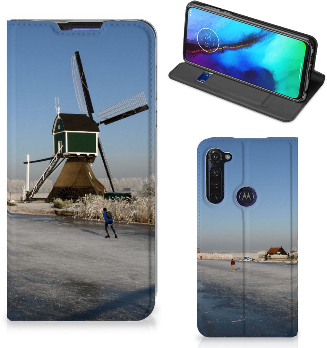 Motorola Moto G Pro Book Cover Schaatsers