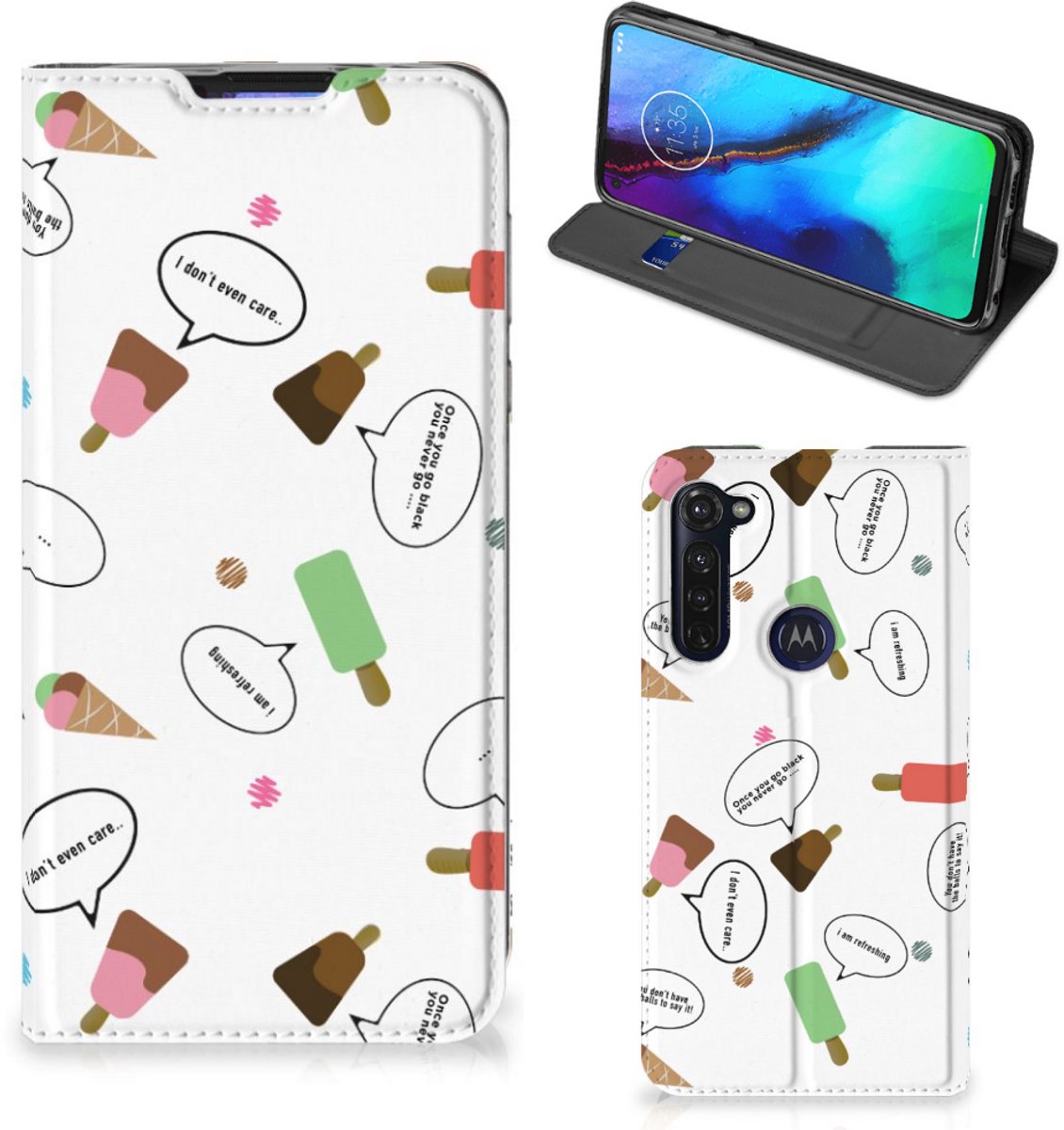 Motorola Moto G Pro Flip Style Cover IJsjes