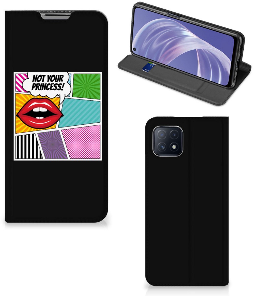 OPPO A73 5G Hippe Standcase Popart Princess