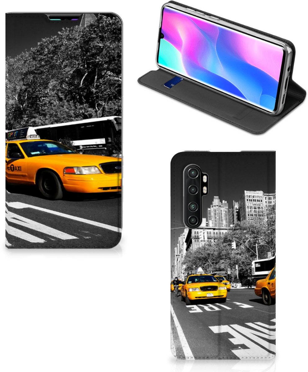 Xiaomi Mi Note 10 Lite Book Cover New York Taxi