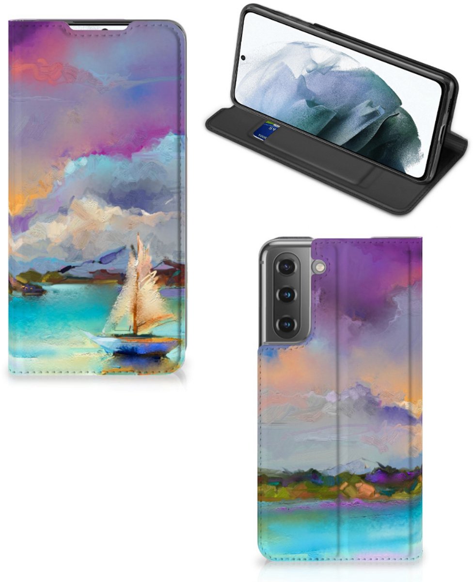 Bookcase Samsung Galaxy S21 FE Boat