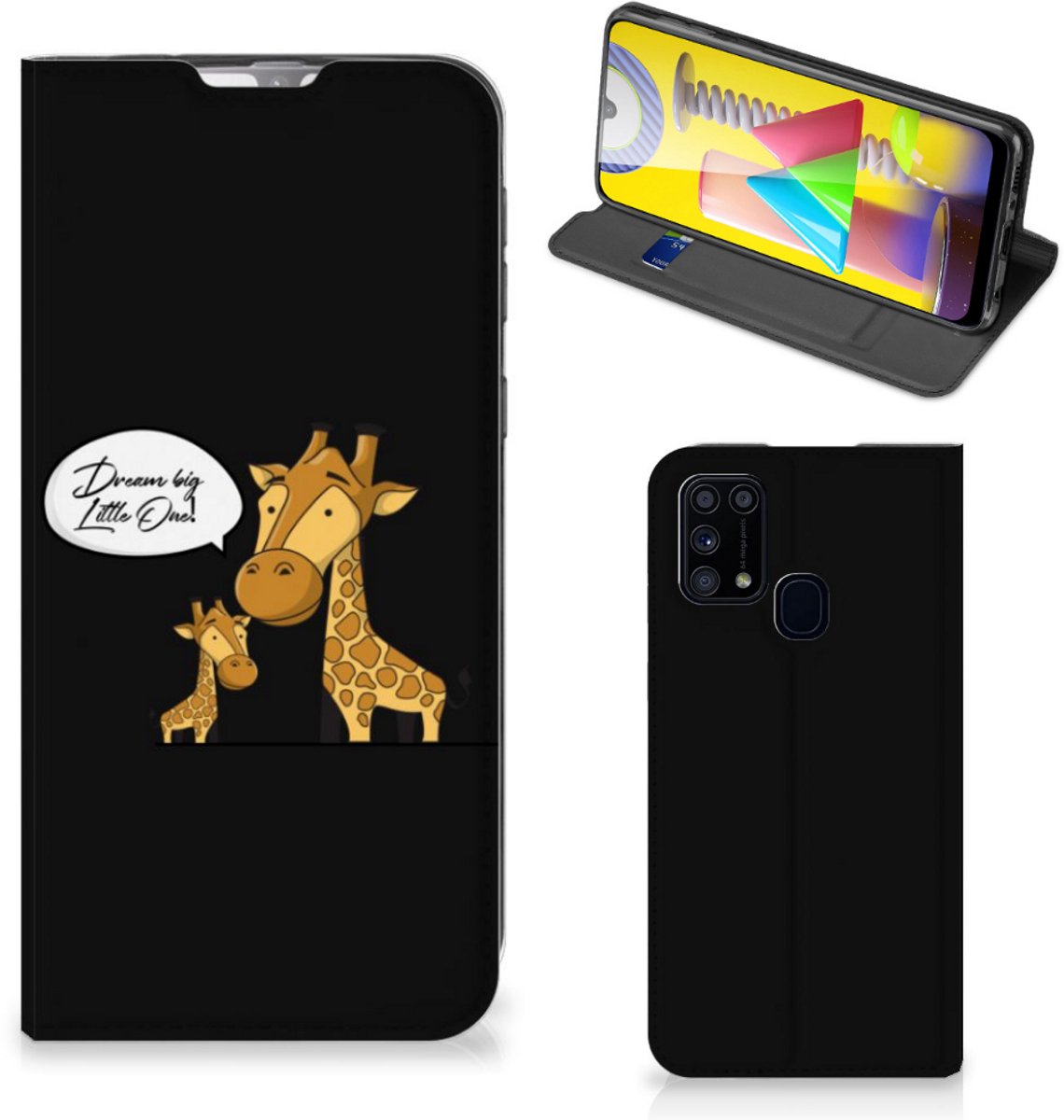 Samsung Galaxy M31 Magnet Case Giraffe