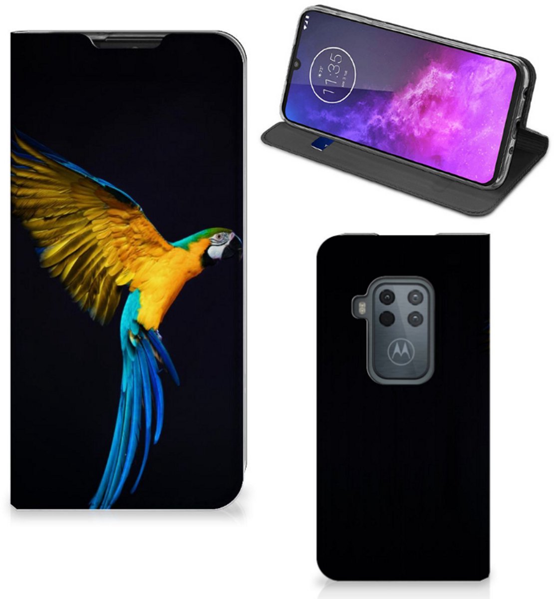 Motorola One Zoom Hoesje maken Papegaai