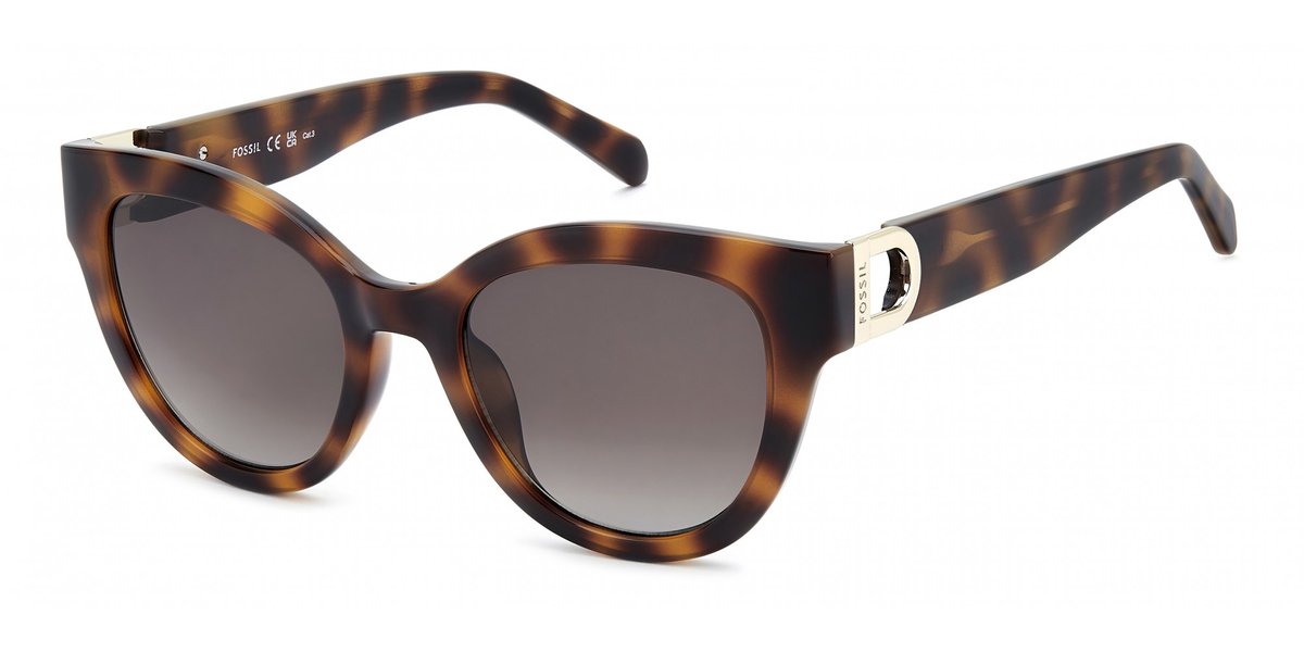 Fossil FOS 2162/G/S Havana honey 52/21/145 WOMAN Zonnebrillen