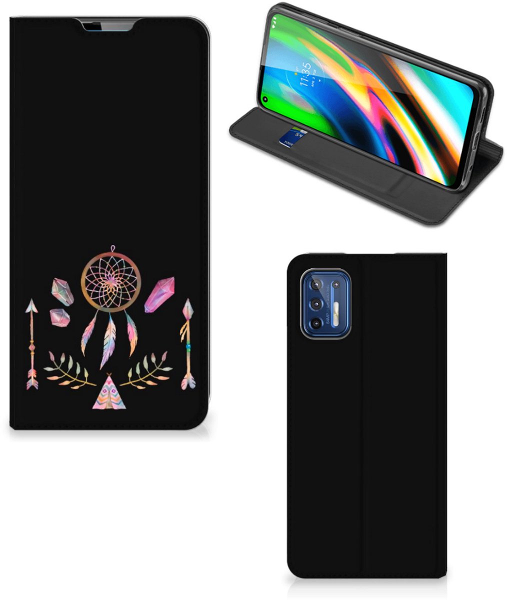 Motorola Moto G9 Plus Magnet Case Boho Dreamcatcher
