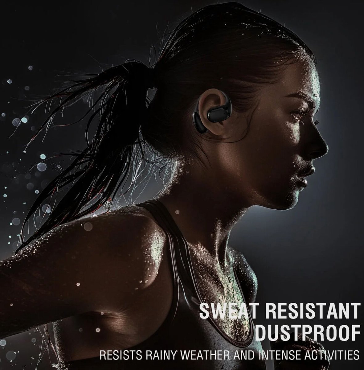 4smarts OWS SkyBuds Draadloze Oordopjes 5.4 Bluetooth Oortjes met Oorhaken Zwart – foto 8