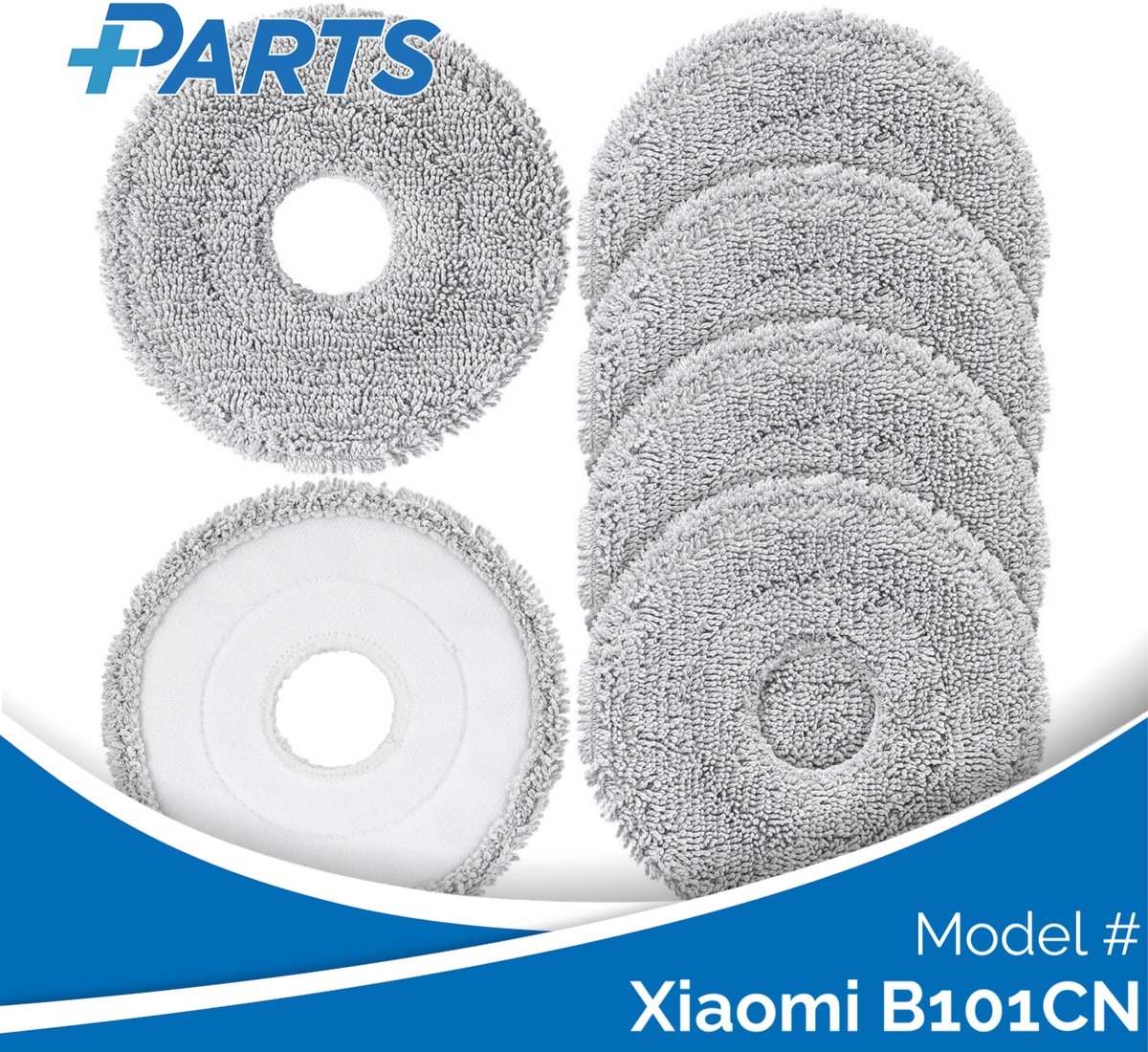 Xiaomi B101CN Dweilpads (6 Stuks, Plus.Parts® alternatief voor RMP8)