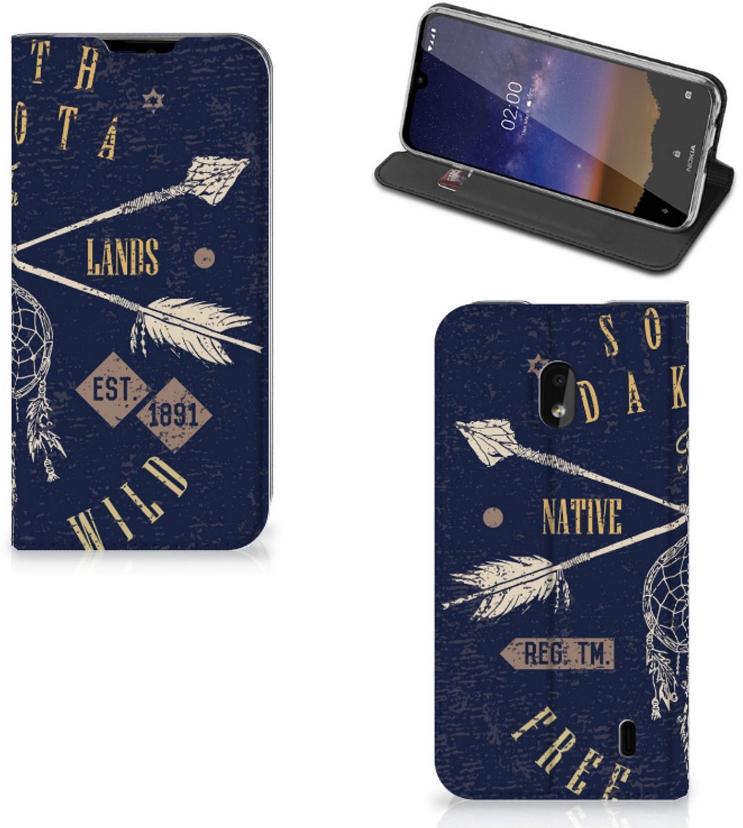 Nokia 2.2 Book Cover South Dakota