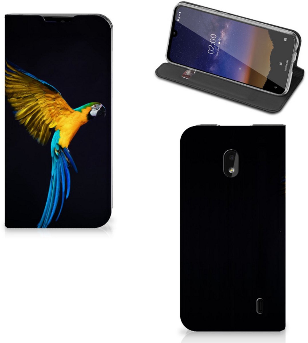 Nokia 2.2 Hoesje maken Papegaai
