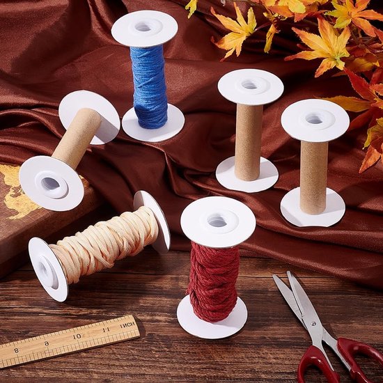 16 Sets Lege Papieren Draadspoelen voor Weven, Draadhouder voor Borduren en DIY Creaties, 99mm/3.9" - Perfect voor Naaien, Handwerken en Ambachten van Merkloos — afbeelding 4