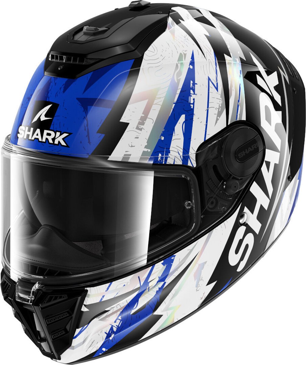 SHARK Spartan RS Hibolt Zwart Blauw Chrome KBU - Helm