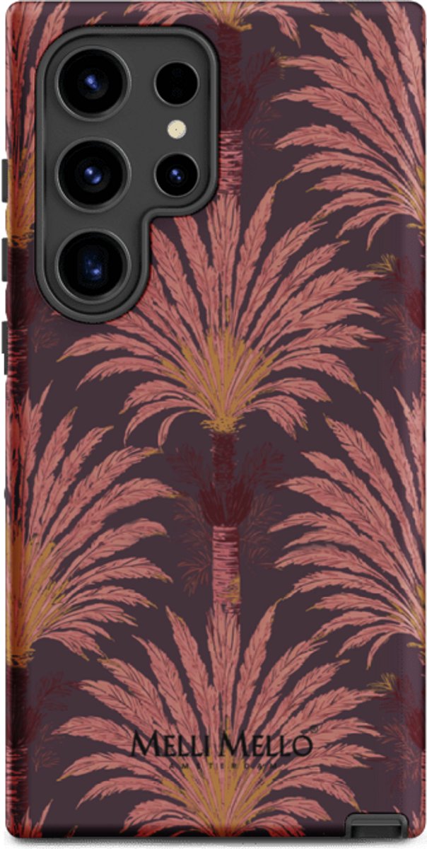 Melli Mello Telefoonhoesje Crimson Palm (Tough Case) - Samsung Galaxy S24 Ultra
