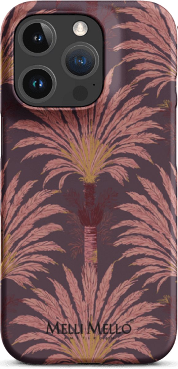 Melli Mello Telefoonhoesje Crimson Palm (Hard Case) - Apple iPhone 16 Pro