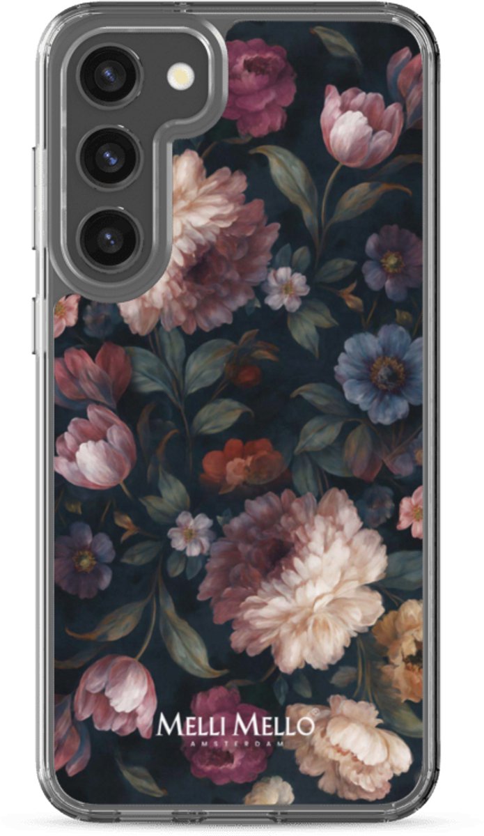 Melli Mello Telefoonhoesje Noir Bloom (Soft case) - Samsung Galaxy S23 Plus