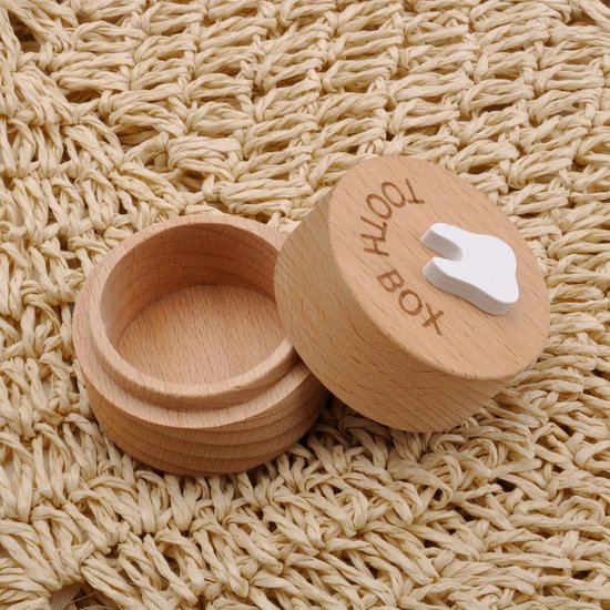 Milk tooth box - houten doos voor melktanden - cadeau voor doop - tandendoos voor kinderen - tandendoos voor jongens en meisjes — afbeelding 5