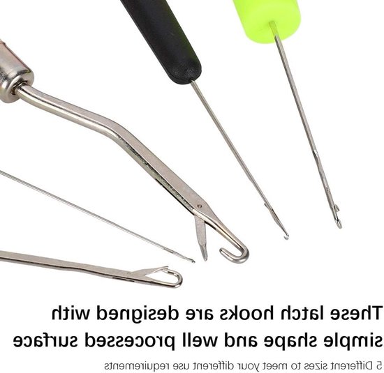 5-delige haaknaald set voor het maken van dreadlocks, breien en haken, inclusief gebogen haaknaalden en handige gereedschappen voor creatief knutselen — afbeelding 4