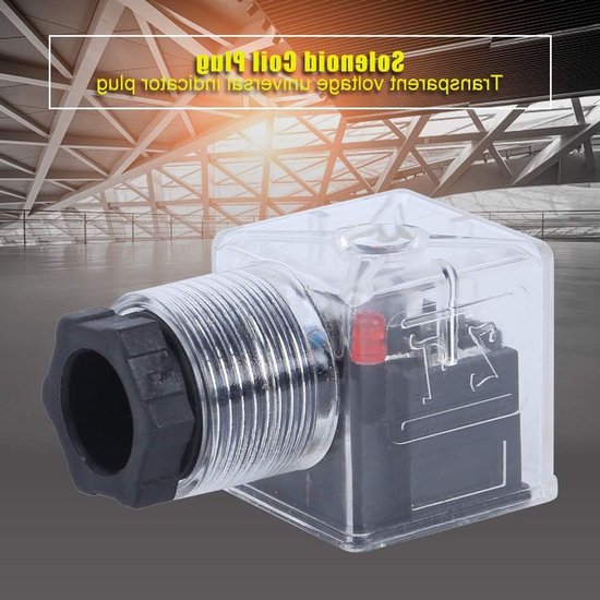 Hydraulische Magneetspoelplug DC24V - 5 Stuks Transparant, Universele Connector voor Diverse Toepassingen van Merkloos — afbeelding 3