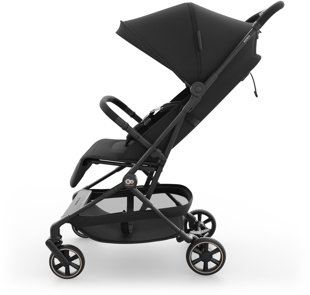 Kinderkraft NEBO - Buggy - Lichtgewicht - Handbagageformaat - Met Draagtas - Zwart – foto 4