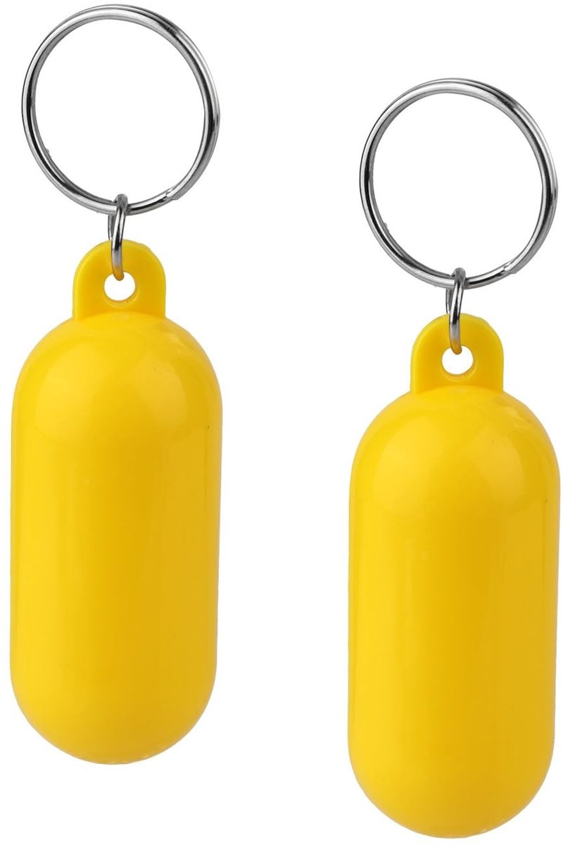 Cosensi- Drijvende Sleutelhanger Bootvorm - 2 Stuks - Neopreen - 6,5x2,5 cm - Watersport Accessoires - Sleutellabels voor Varen