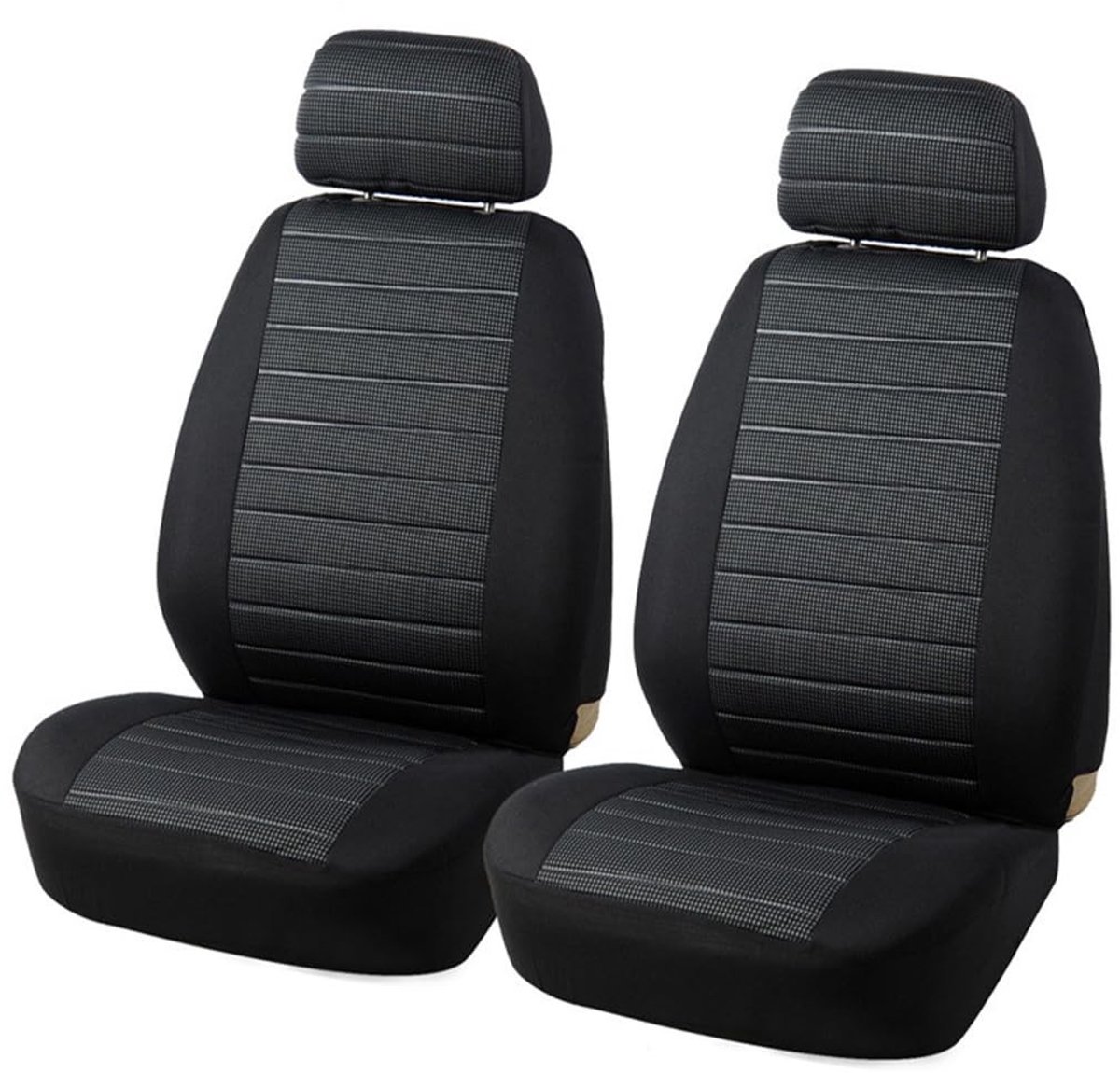 Cosensi- Autostoelhoezen Universeel - 2 Stuks - Voor Alle Seizoenen - Polyestervezel - Grijs/Rood/Blauw - Perfecte Pasvorm - Stoelhoes