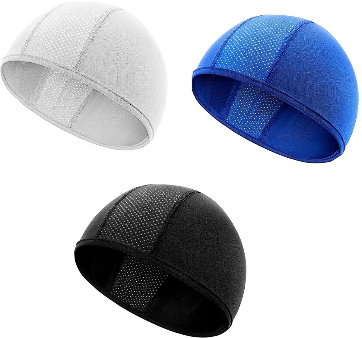 Cosensi- Fietshoed Sneldrogend - 3 Stuks - Ademend Polyester - Lichtgewicht - Zweetabsorberend - Geschikt voor Fietsen/Skiën - Sportmuts