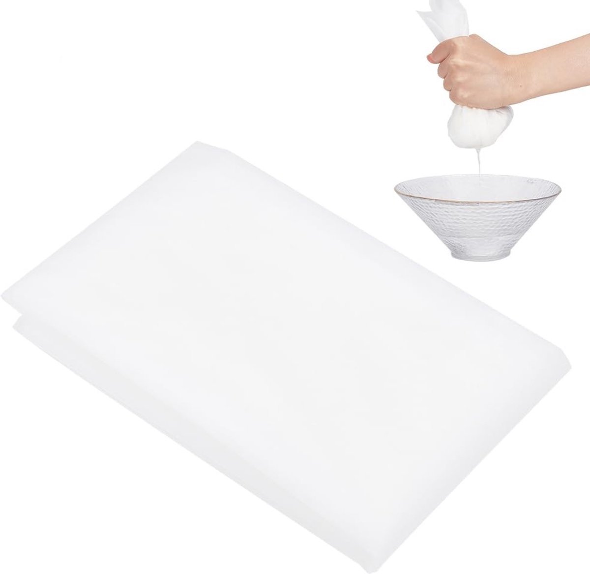 Cosensi- Filter Fijne Gaas 200 Mesh - Nylon Filter - Wijnonzuiverheden - Koffie/Theefilter - Op maat snijden - 0,1 mm dik - Filterdoek
