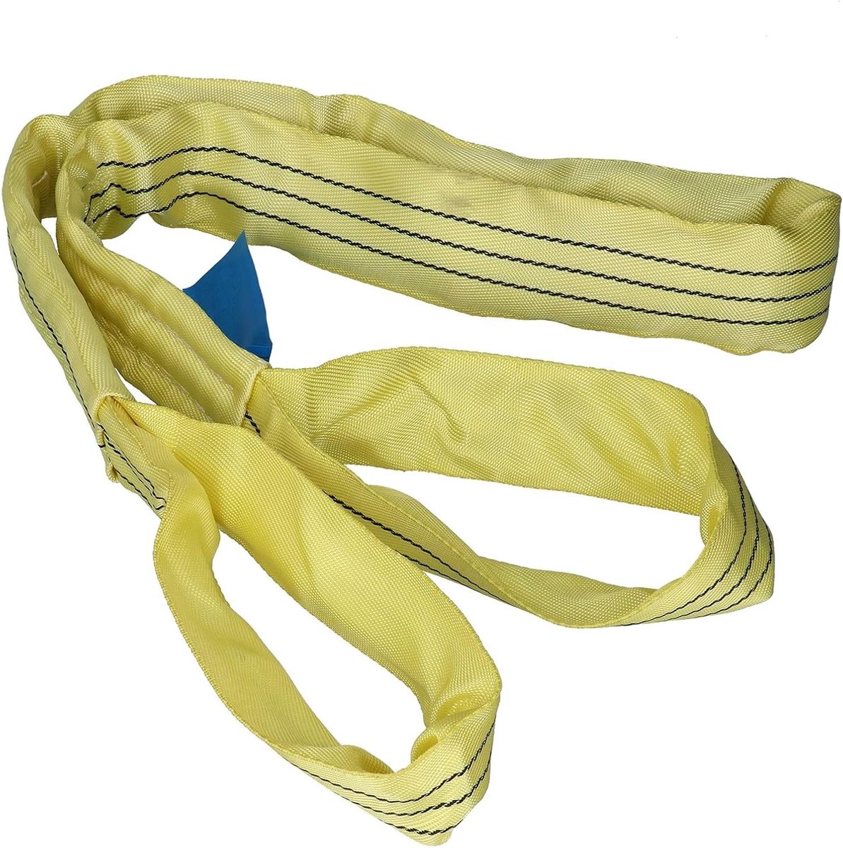 Hijsband PES-riem - Hefband hijsgereedschap - Zwaar werk tillen - Schok- en corrosiebestendig - 3 ton capaciteit - Geel