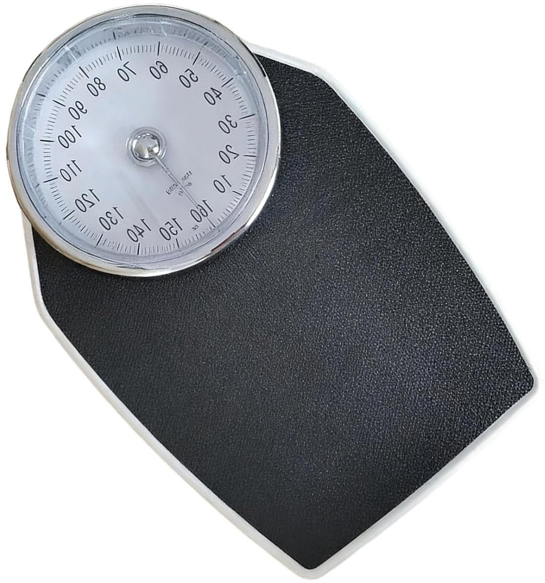Mechanische Personenweegschaal - Badkamerweegschaal - Gewichtsmeting Thuis - Micro-Grip Technologie - 160 kg - Wit