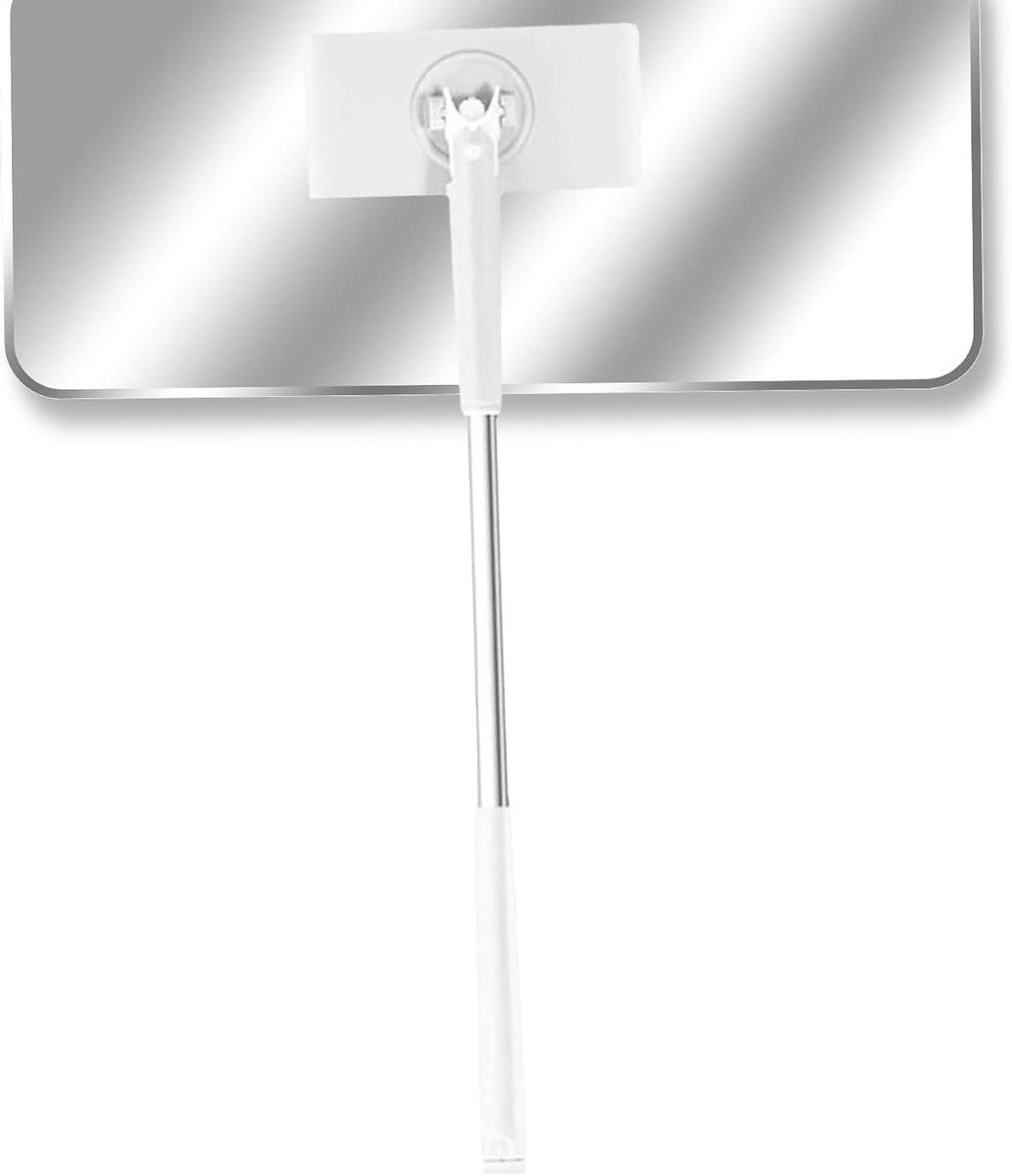Mini Dweil - Opvouwbare Dweil - Kleine Ruimtes Reinigen - Handsfree Comfort - 71x93x115cm - Wit