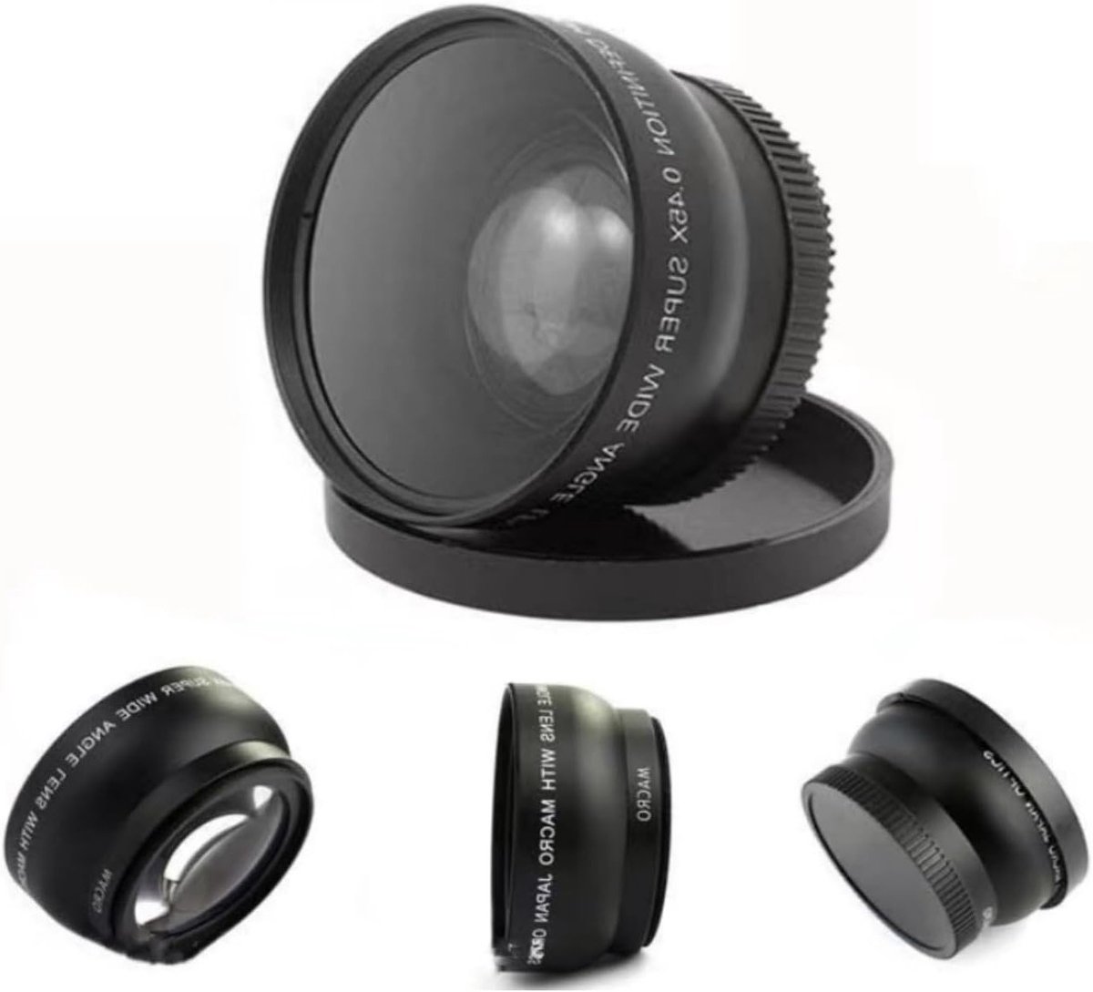 Wide Angle 52 mm 0.45X Conversielens voor Camera's - Geschikt voor Diverse Merken zoals Canon, Nikon en Sony