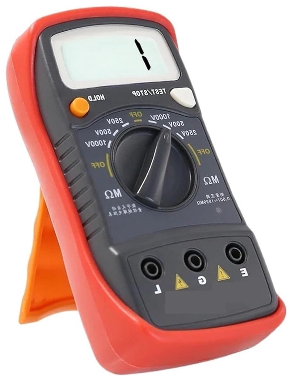 Isolatieweerstandstester - Megohmmeter Weerstandsmeter - Elektrisch Testen - Hoge Spanning Metingen - 1000V 250V - Grijs