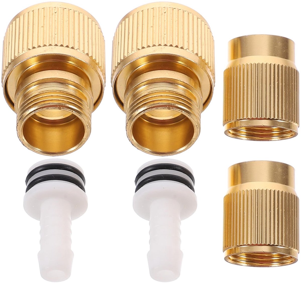 MTTproducts- Slang-snelkoppelingen 2 Stuks - 3/4 Inch - Aluminiumlegering - Telescopisch Verbindingstuk - Lekvrije Aansluiting - Lichtgewicht 75 Gram - Slangaansluiting