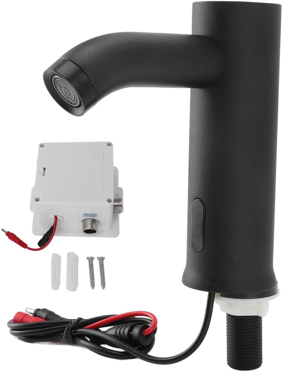 MTTproducts - Touchless Sensor Kraan - Automatische Beweging - Keuken & Badkamer - Zwart RVS - Waterbesparing - Modern design - Gemakkelijk te installe...
