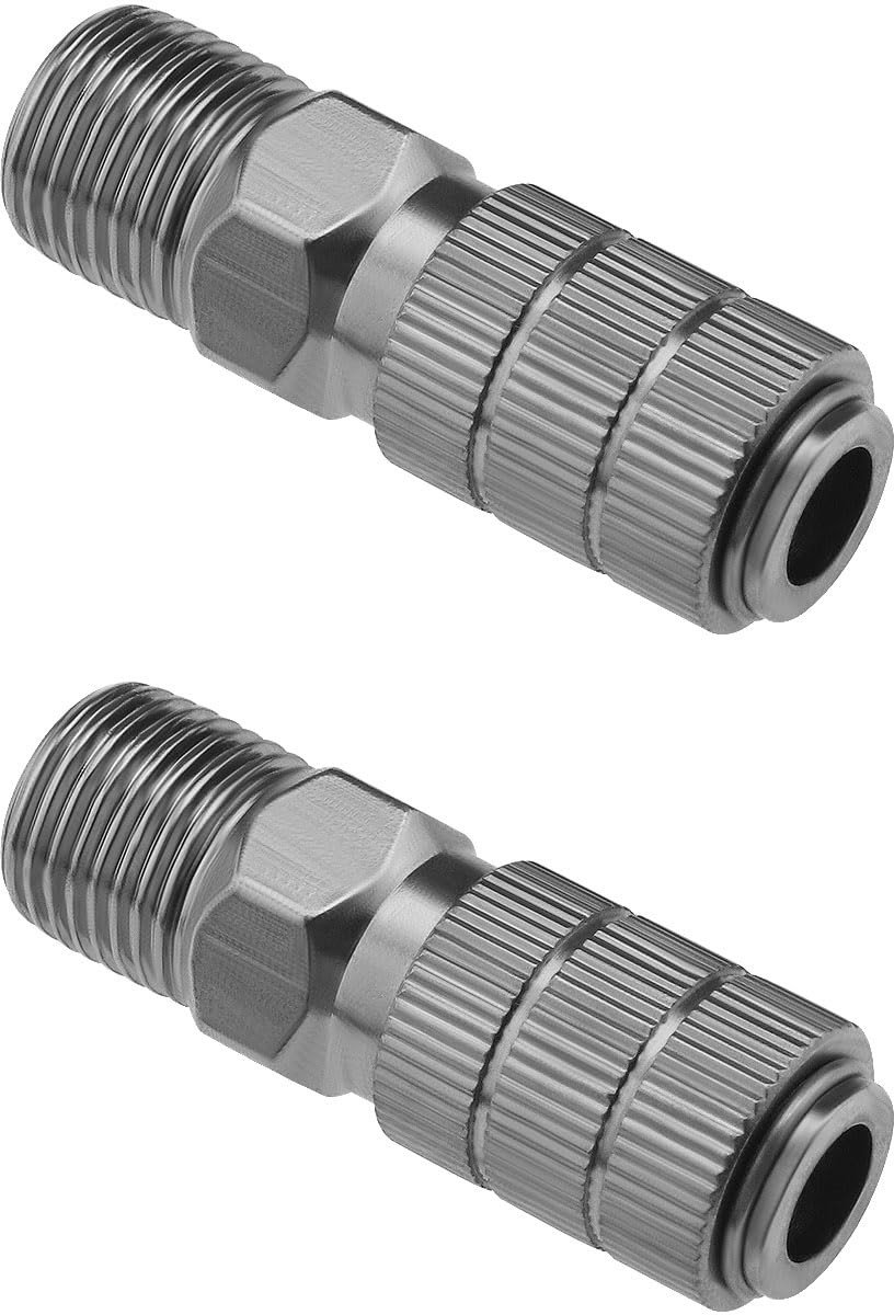 MTTproducts - Quick Release Airbrush Disconnect Koppeling - 1/8 Inch Airbrush Fitting - Eenvoudig aan te sluiten - Messing - Betrouwbare adapter - Gesc...