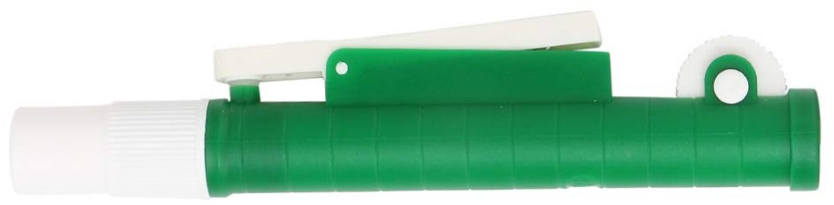NTH products- Pipetpompvuller 10 ml - Groene Pipetpomp - Eenvoudige Bediening - Wegwerp Kunststof/Glazen Pipetten - Nauwkeurige Vloeistofafgifte - Inclusief Handleiding - Pipet