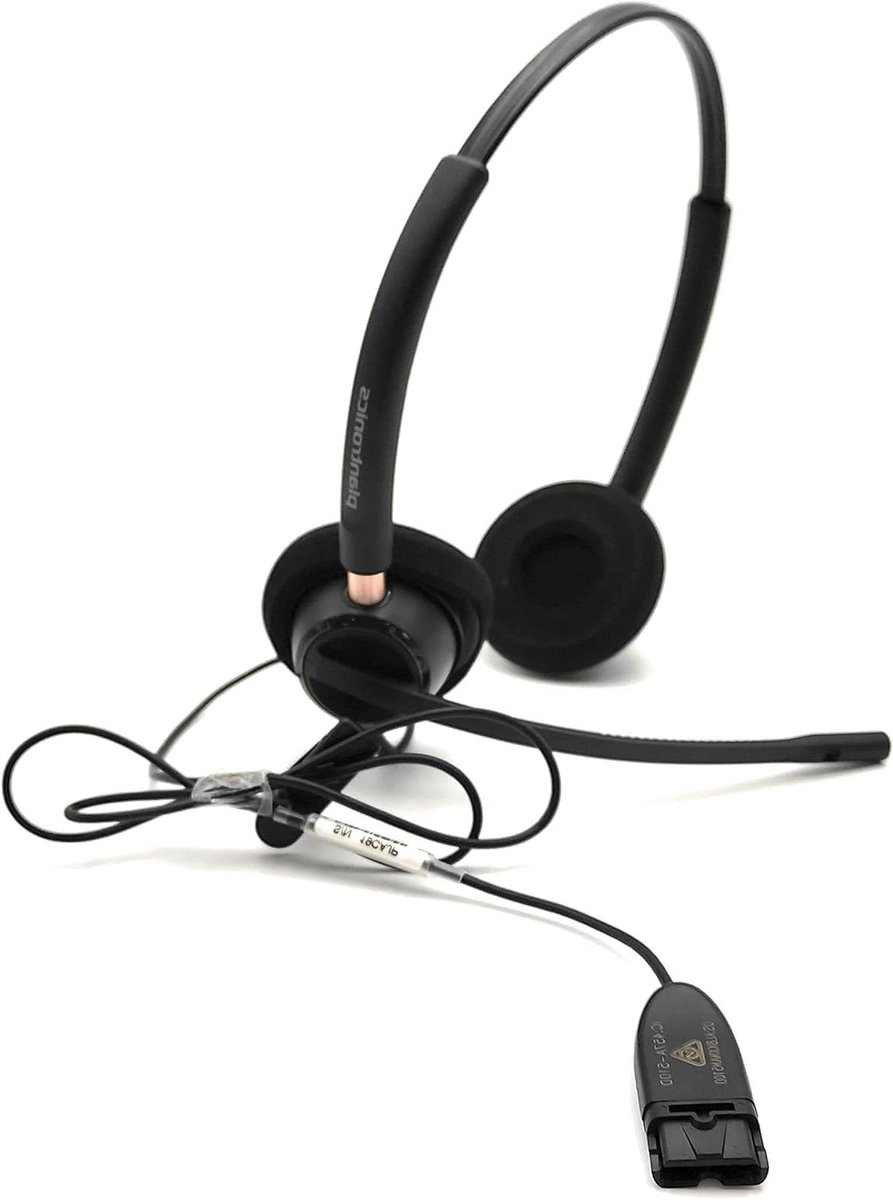 Digitale Headset - Draadloze Telefoon Headset - Professioneel Bellen - Digitale Geluidskwaliteit - 1 stuk - Zwart