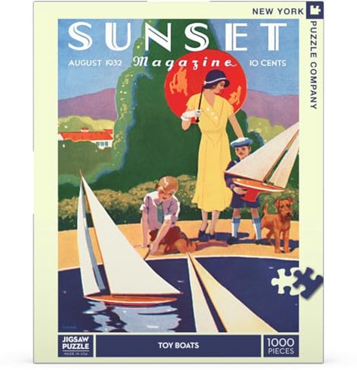 Zonsondergang Speelgoedboten Puzzel - 1000 Stuk Jigsaw Puzzle