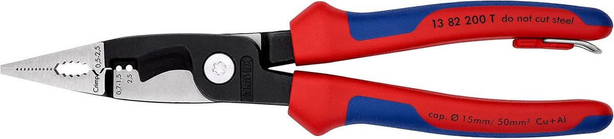 Multifunctionele Elektriciens Tang - 6-in-1 Installatietang met Kabelknipper en Striptang