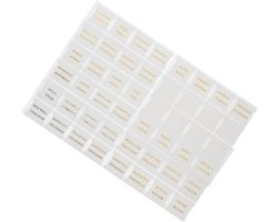 Bible Tabs - 10 sheets of self-adhesive white leather tabs with 66 index and 14 blank labels for effective bible research and quick finding