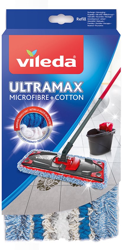 Vileda UltraMax Tile Care Vervanging - 1 per verpakking - Speciale tegelhoes